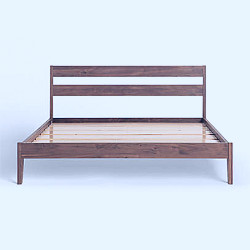 Tuft & Needle Full Solid Walnut Bed + Reviews | Crate & Barrel